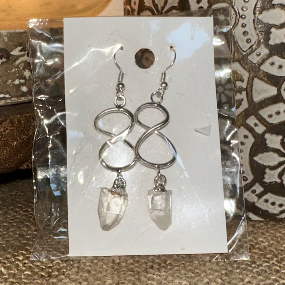 Clear Quartz Earrings
